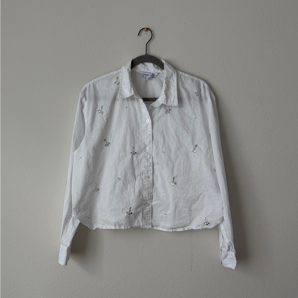 Old Navy embellished blouse - size M